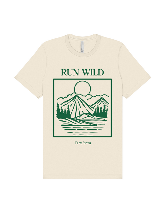RUN WILD TEE / CREAM